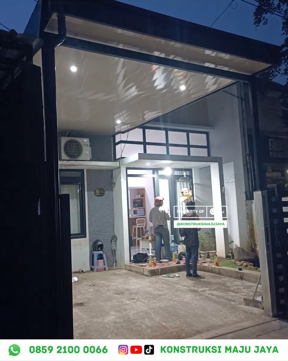 Jasa Pasang Kanopi BSD - Tampilan Hasil Akhir Kerapihan Struktur Jasa Pasang Kanopi BSD