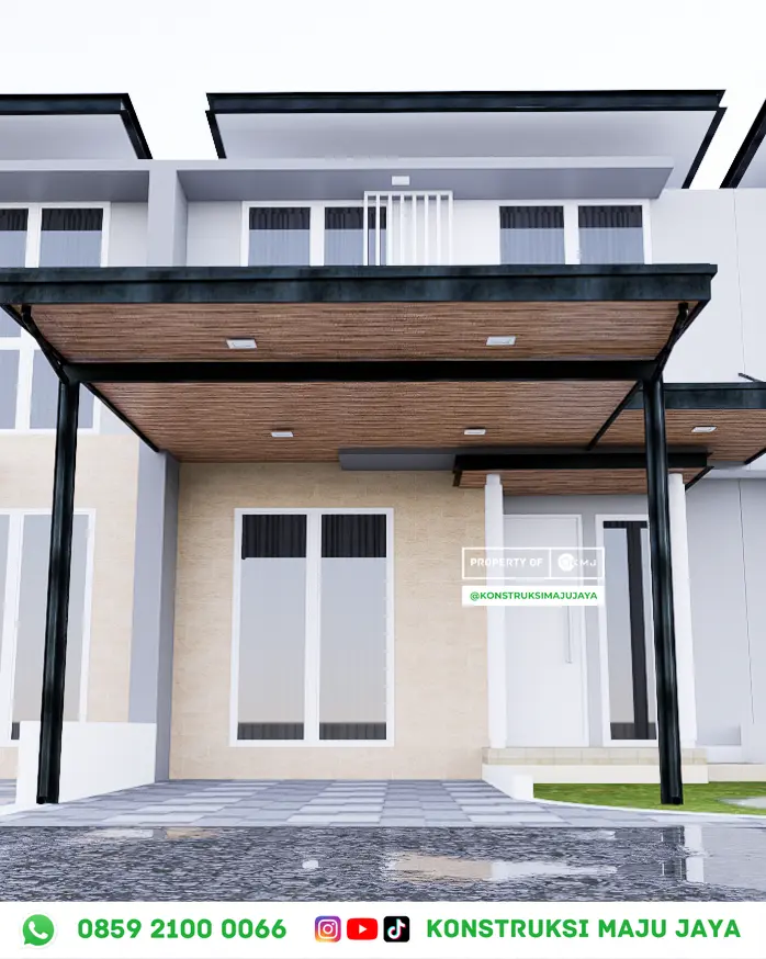 Kanopi Minimalis Modern Serpong