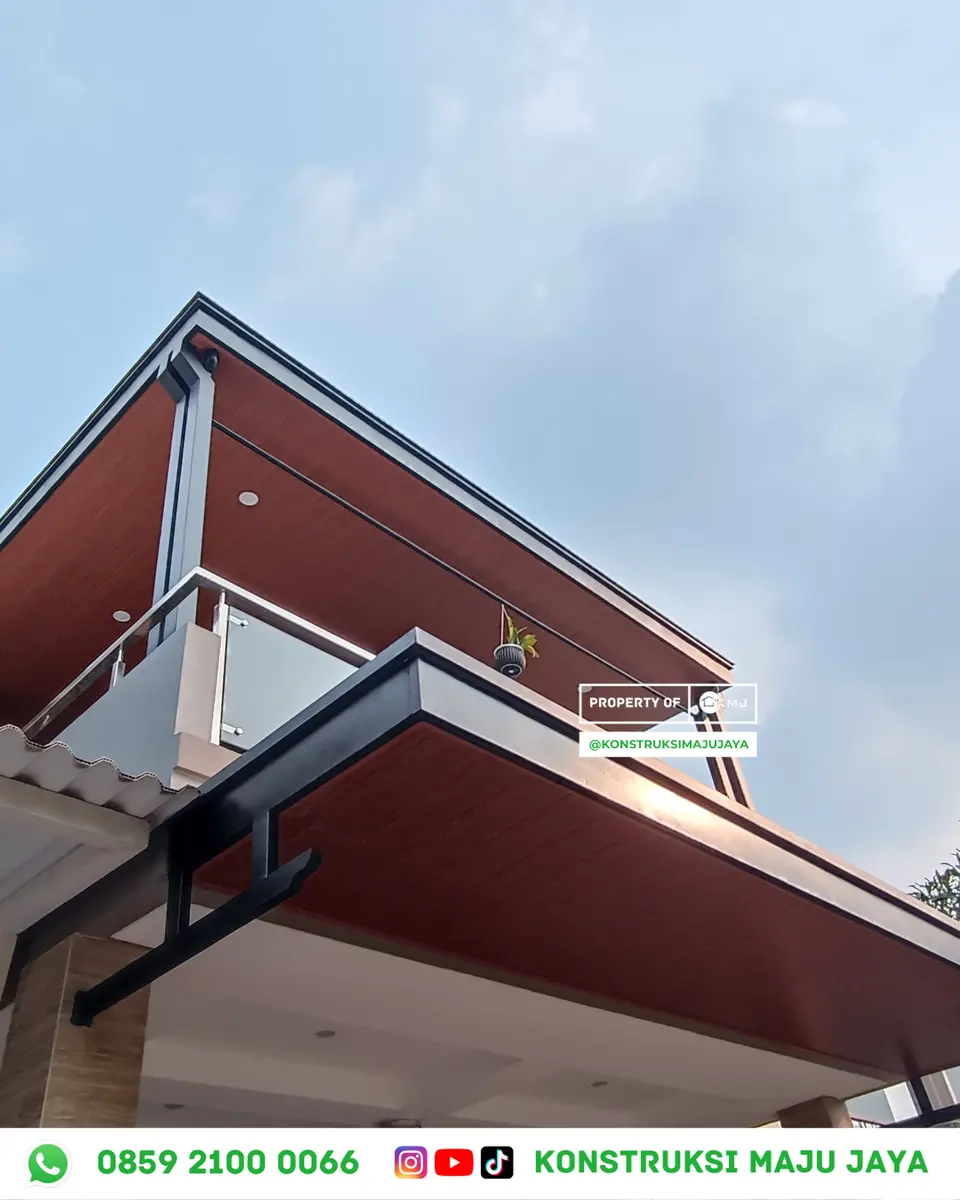 Kanopi Plafon PVC Cilandak - Tampilan Hasil Akhir Kerapihan Struktur Kanopi Plafon PVC Cilandak