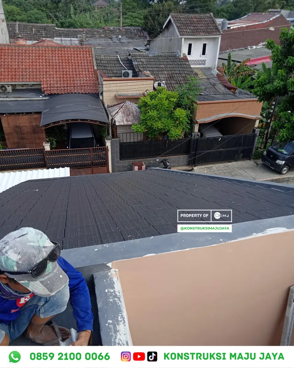 Jasa Renovasi Rumah Depok - Klik Konsultasi WA Jasa Renovasi Rumah Depok - Dokumentasi Finishing Fasad Proyek Jasa Renovasi Rumah Depok