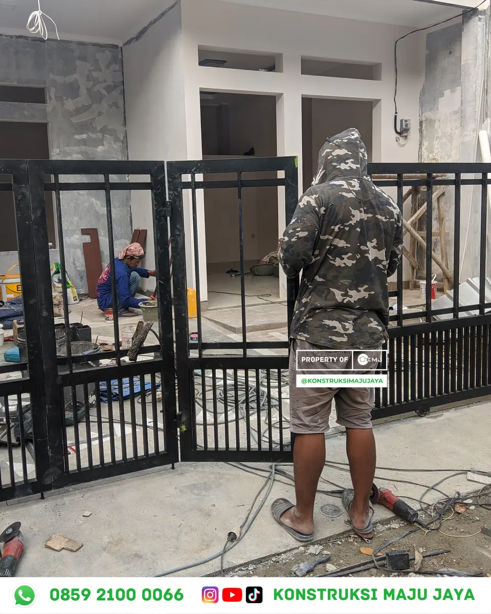 Bangun Rumah Nol - Klik Konsultasi WA Bangun Rumah Nol - Dokumentasi Finishing Fasad Proyek Bangun Rumah Nol