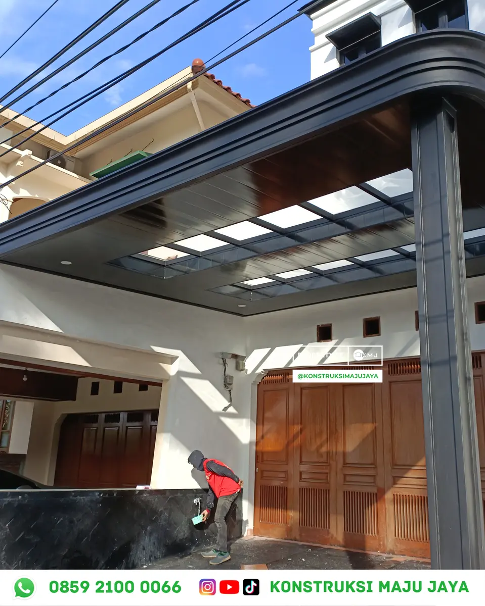 Kanopi Minimalis Modern Bekasi - Klik WA Kanopi Minimalis Modern Bekasi 4