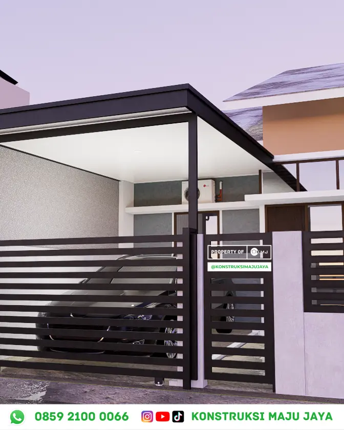 Kanopi Minimalis Modern Bekasi - Klik WA Kanopi Minimalis Modern Bekasi 4